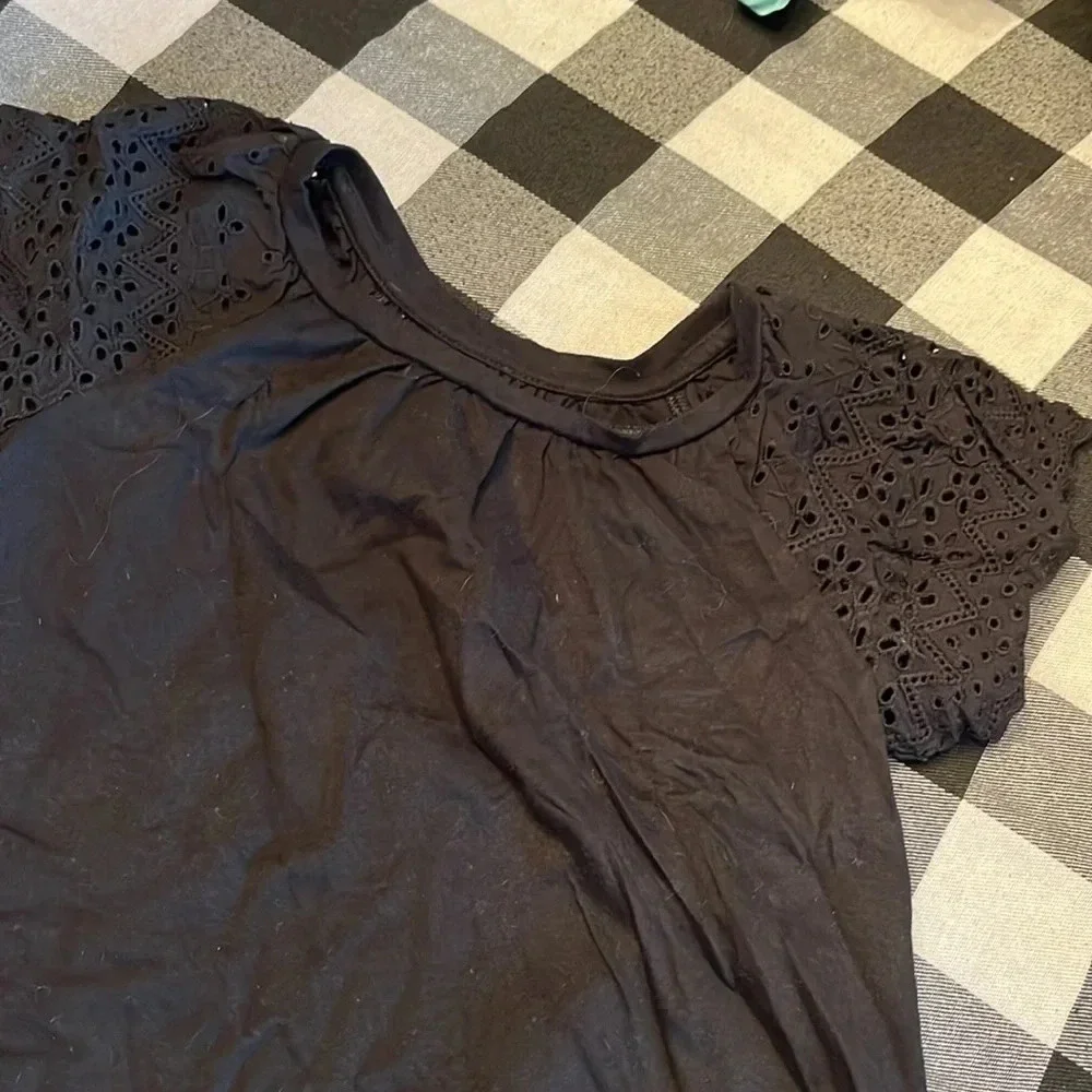 Lands End/Cat & Jack outfit skort & shirt size 6/6X